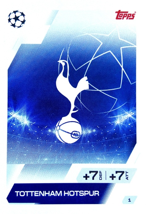 1 Team Badge Tottenham Base Match Attax 2025/26 > Topps